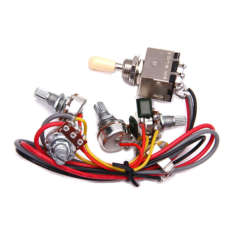 1 Set Guitars Wiring Kit Pickup Selector A500K B500K Potentiometers Pot 2A683J