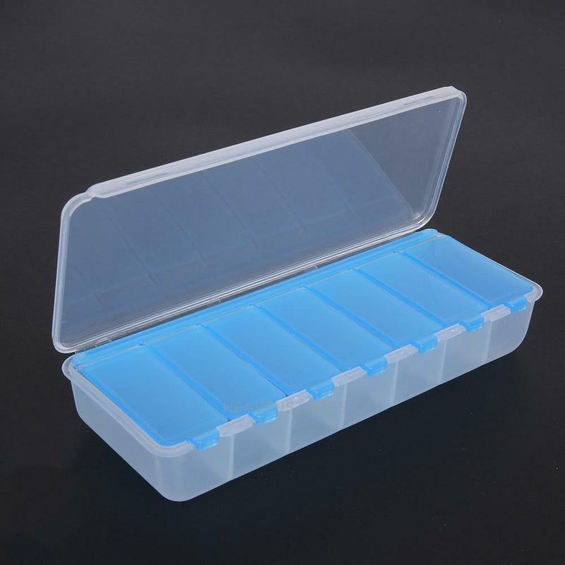 Large 7 Compartment Holder Convenient Jewelry Contact Lens Storage Box hv2n
