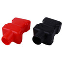 2pcs Car Battery Negative Positive Terminal Covers PVC Insulating Protector