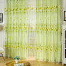Door Window Scarf Sheer Floral Curtain Drape Panel Voile Valances