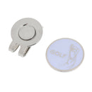 Sturdy Golfer Magnetic Hat Clip Golf Ball Marker for Golf Cap Visor White