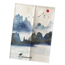 Door Noren Curtains Kitchen Short Cotton Linen Tapestry 85x120cm Style 1