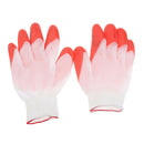 12 Pair Rubber Coat Palm Coated String Knit Work Gloves Large 200mm