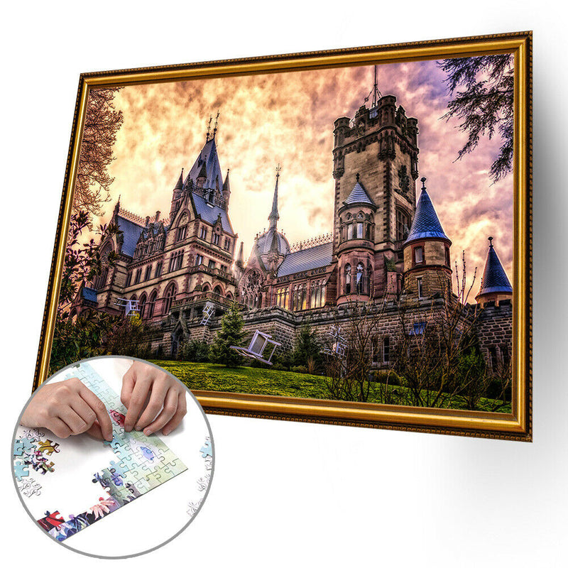 Castle Paper Puzzles 1000pcs Picture Assemble for Adults Kids Jigsaw Toys