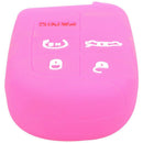Silicone Keyless Remote Key Case Cover for JEEP FIAT DODGE CHRYSLER (1x, Pe