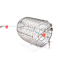 Cage Fishing Trap Basket Feeder Holder Stainless Steel Wire Fishing Lure MOAU