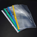 2x  Paper File Folder Book Pencil Pen Case Bag Pouch Plastic Clear Portable