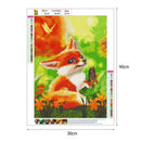 5D DIY Full Drill Diamond Painting Fox Cross Stitch Embroidery Mosaic Kit