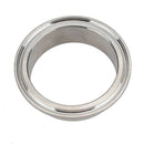 2.5 inch Stainless Steel 304 V Band Clamp w/ 2 Flanges for Exhaust Downpipe A