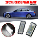 1 Pair Canbus 6500K LED License Plate Lamps Lights for BMW E46 4D 1998-2003
