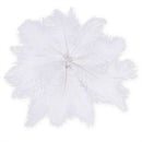 20 x natural ostrich feather 25-30cm white decoration festivities Y3Q7