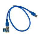USB 3.0 PCI-E Express 1x to 16x Extender Riser Card Adapter Bitcoin Litecoi