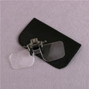 Folding Handfree Clip Magnifier Eyeglasses On Clear Magnifying HD Glasses Len BX