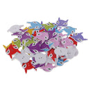 Pack of 50 Cartoon Lowrie Wooden Buttons 2 Holes Sewing Scrapbooking DIY Crafts