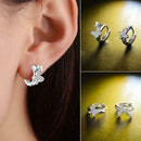 Butterfly Earrings Women's Fashion Diamond Earrings Gifts Jewelry Weeding E2F0