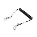 55" Outdoor Fishing Safety Lanyard Rope Spring Coiled Tether & Lobster Clasp
