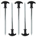 Stainless Steel Outdoor Tent Accessories Spiral T-shape Tent Nail Windproof
