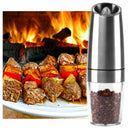 New Automatic Electric Pepper Grinder Salt Mill With Led Light Free Kitchen
