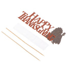 Happy Thanksgiving turkey cake card insert topper decoration party decoratio Hn