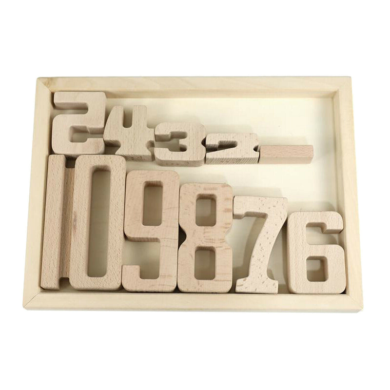 Stackable Montessori Building Blocks Math Number Block Toys Early Teaching