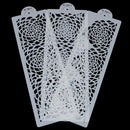 3pcs Rose Decorating Stencil for Wedding Cake Airbrush Stencil Plastic Templ3cO