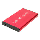 YD5 Aluminum 2.5 Hard Drive Case SATA to USB 3.0 HDD SSD Enclosure (Red)