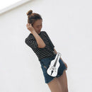 Violin Styling Pu Leather Fashion Shoulder Bag Handbag Ladies Flip Wallet M