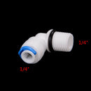 5PCS 1/4" Male Thread - 1/4" OD Tube RO Water Elbow Quick Connector LJ