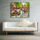 Painting By Numbers Kit DIY Urban Scenery Canvas Oil Art Picture Home Decor