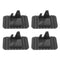 4pcs Durable Anti Shake Car Phone Stand Silicone Mat Holder Anti Slip Black