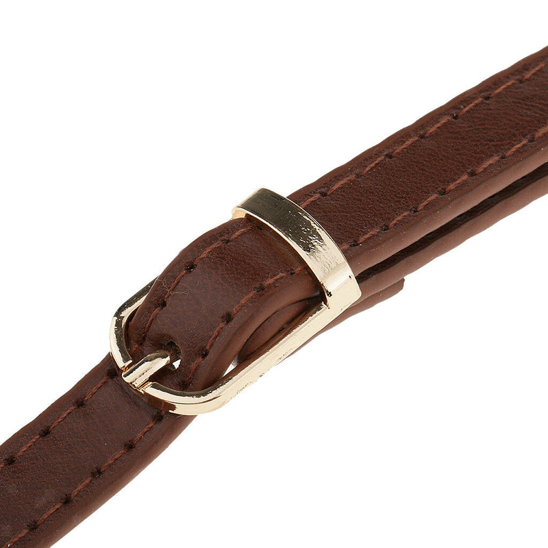 Adjustable PU Leather Handle Shoulder Bags Handbag Straps Replacement Brown