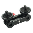 1/4"Clamp Double BallHead Articulating Magic Arm Adapter for Camera LCD Monitor