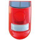 Solar Sound Alarm Strobe Light 6-LED Alarming System for Home Security 110 db