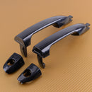 2pcs Door Handle Black Outside Fit for Kia Spectra Spectra5 2004-2009 826502F000