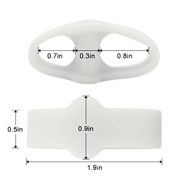 Toe Separator for Bunion with 2 Loops-Toe Spreader Gel Toe Corrector F6B7