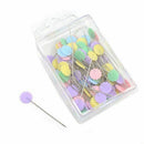 100pcs/bag Pins Mixed Colors Sewing Patchwork Pins Flower Head Pins Sewing  G8S2