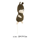 Plush Squeaky Dog Molar Bite Chew Toys Animal Puppy Soft Playing (Brown) A