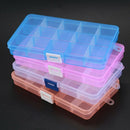 4 Packs (4 Colors) Plastic Storage Box (15 Compartments) Jewelry Earring To E7Q6