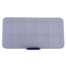 10 Compartments Outdoor  Transparent Plastic Fishing Lure Storage Box Case