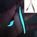 1XLuminous Night Wing Bookmark Label Read Maker Feather Book Stationery Copper F