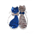 Sequins Lover Cat Patches on T-shirt Garment Sequined Applique Crafts 3C