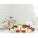 3 Step Tier Clear Clear Acrylic Retail Counter Display Riser Stand Half Moon