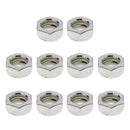 10pcs Carbon Steel Screws Nuts For Skateboard Longboard Repair Rebuilding