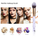 10pcs Marbling Makeup Brushes Set Powder Foundation Eyeshadow Cosmetic Tool