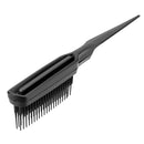 Pointed Tail Comb Prevent Hair Loss Hair Brush Barber Styling Comb (Black)