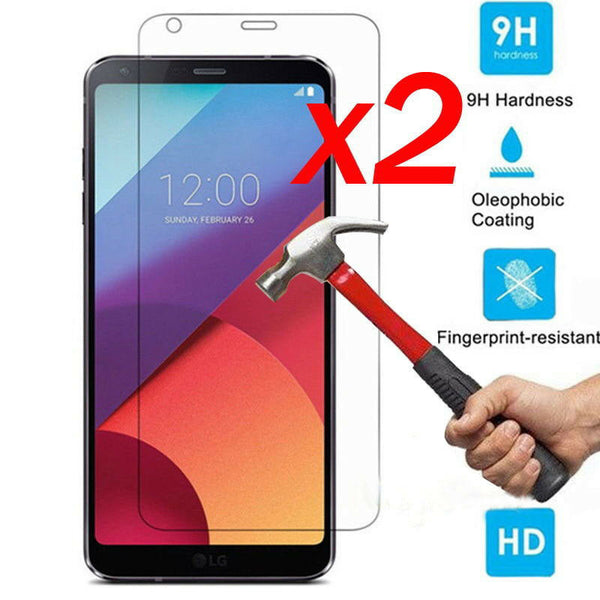 2pcs For LG Q6 Tempered Glass Screen Protector Film Guard