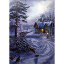 5D DIY Full Drill Diamond Painting Snow Scenery Cross Stitch Rhinestone Kit