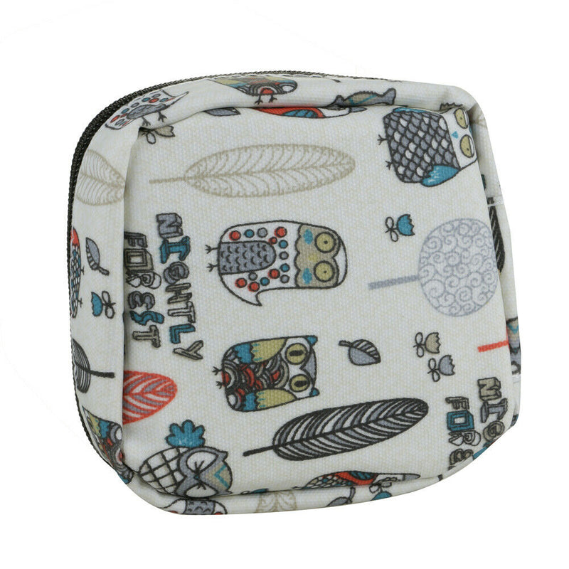 Cute Cartoon Cosmetics Bag Makeup Toiletry Case Organizer Sanitary Napkin Pouch