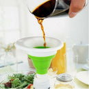 Foldable Silicone Collapsible Style Funnel Hopper Kitchen Cooking Accessori3C
