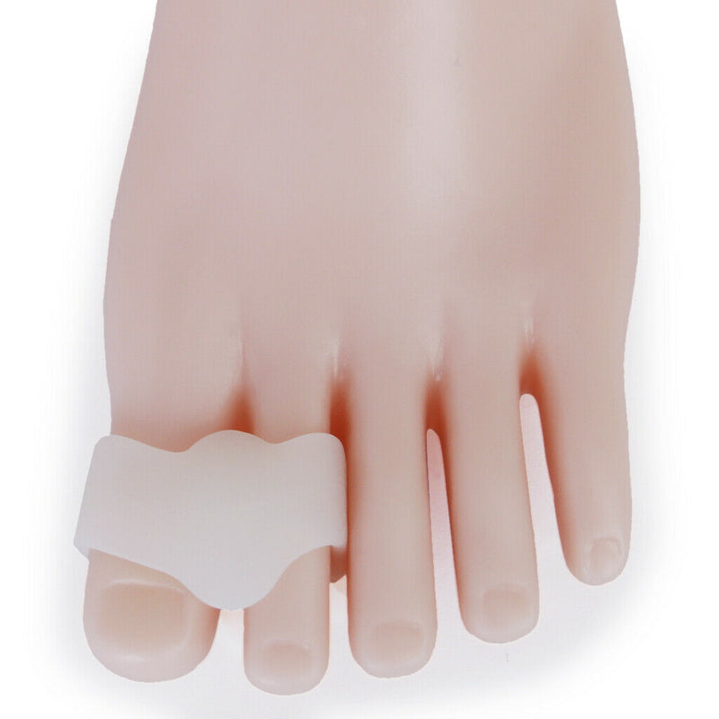 2 Pair Big Little Toe Gel Splint Separators Straightener Bunion Valgus Corrector
